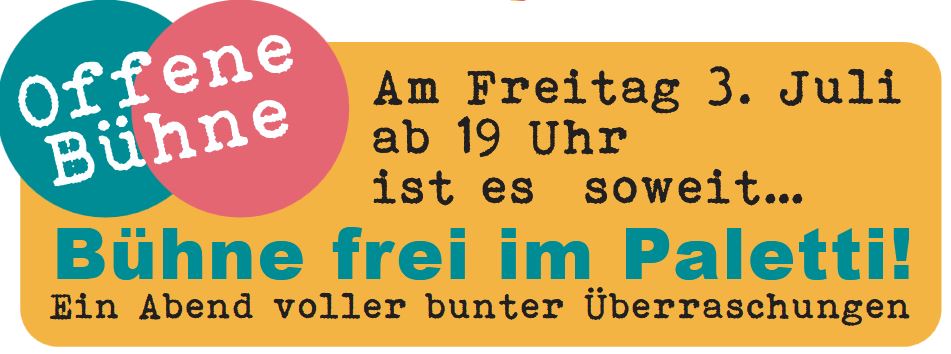 Bühne frei im Paletti!